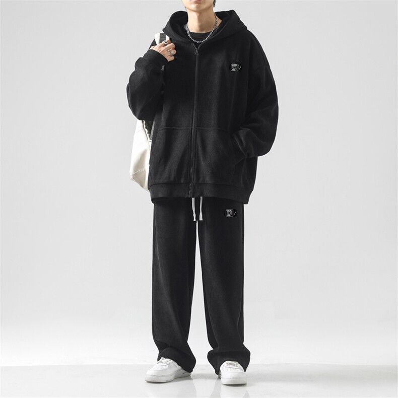 休闲百搭加绒加厚套装SJT890-常规特批176加绒特批206,男装休闲套装,星座718