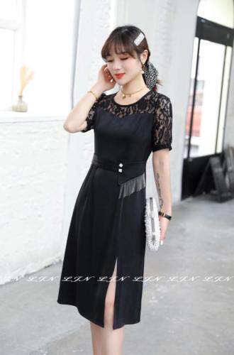 简单大方连衣裙，女装连衣裙，莲佳妮