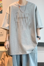 已注册/夏季内景纯棉创意个性短袖T恤男潮宽松打底衫DT00015/P25，男装T恤，电商B316