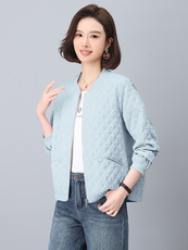 减龄polo外套女春款宽松短款小个子休闲开衫上衣Y15439，女装短外套，雪樱依海