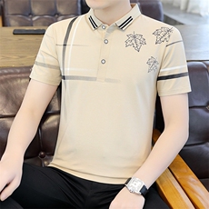 男装短袖polo衫男2023夏季新款商务休闲凉感透气男士翻领半袖T恤，男装T恤，电商B212（原钱塘6029）