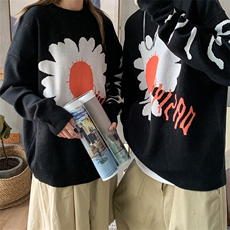 秋冬ins韩版情侣毛衣宽松潮流个性套头针织衫男QT817-P68，男装针织衫/毛衣，星座1501