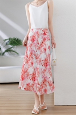 2025舒适百搭仿醋酸半身裙，女装半身裙，鼎晴羊绒