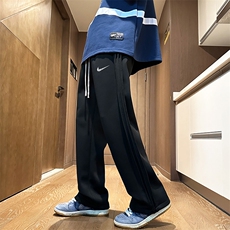 直播抖音侧拼三条杠宽松男裤休闲卫裤C408K9505P40，男装休闲裤，电商C408(原B339-1)