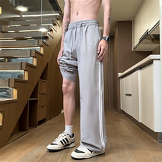 ！2026夏季新款男士冰丝休闲裤垂感百搭直筒裤Y1698特P25，男装休闲裤，电商B220
