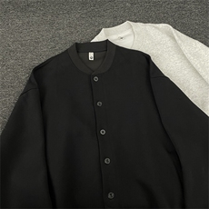 美式重磅开衫卫衣男潮牌简约棒球服休闲运动外套W013-P58，男装卫衣，星座308B-1