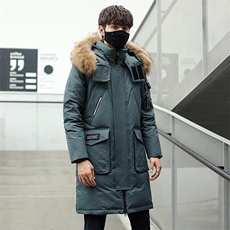 价格调整按市场嘴低价拿货大毛领长款修身户外羽绒服，男装羽绒服，星座301D-5(原星座1415）