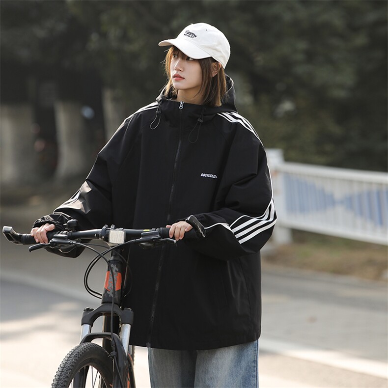 815A-JK92782-P70特美式三条杠外套秋装冲锋衣休闲夹克女中性风,男装夹克,星座815A