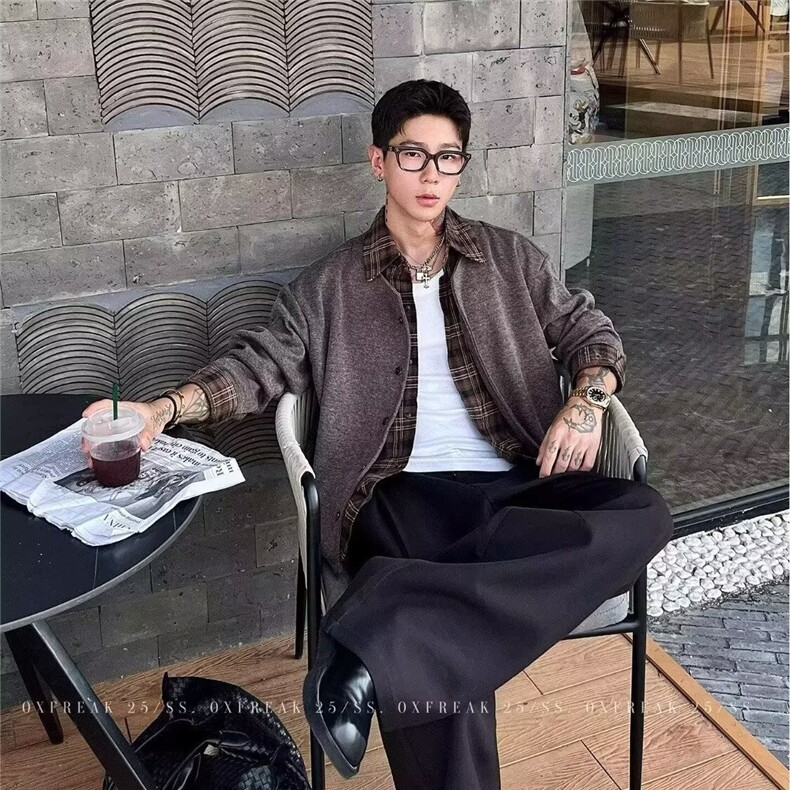 MM508-P70美式新款复古休闲慵懒风针织开衫毛衣,男装针织衫/毛衣,星座617A-2