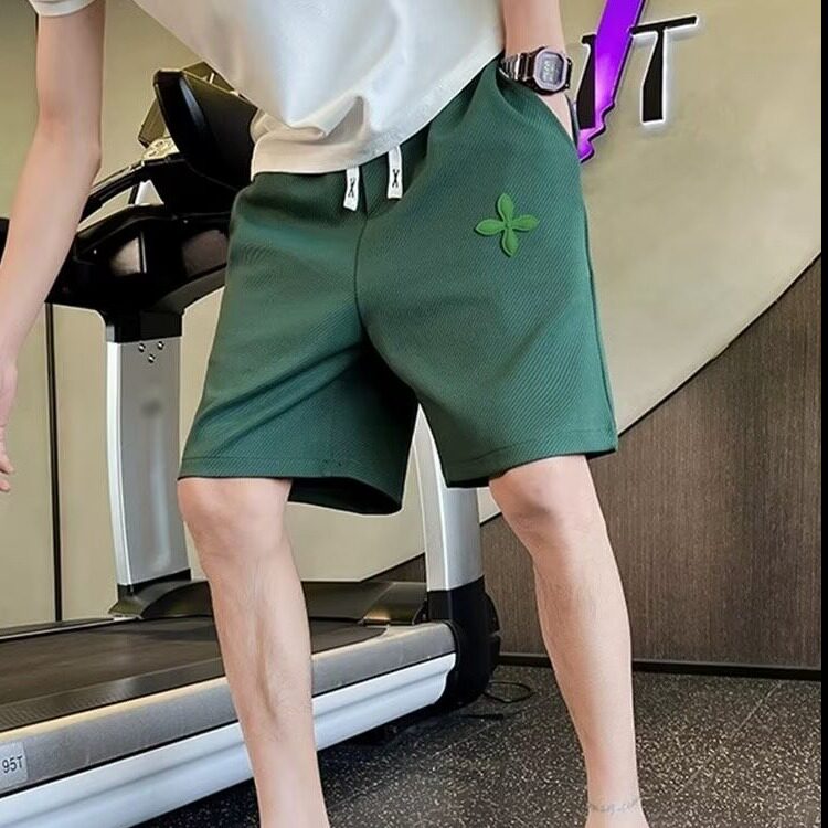 高级感短裤男休闲宽松男裤夏季薄款中裤子条纹五分男裤外穿大裤衩,男装休闲裤,电商B212（原钱塘6029）
