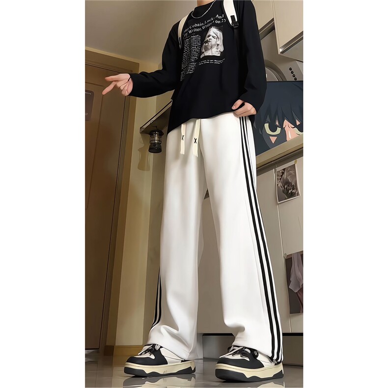 加长版裤子男款高个子188休闲条纹卫裤115cm运动裤KZ017P48，男装休闲裤，电商B312