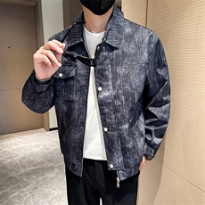 潮流皮衣外套男春秋季复古百搭拉链宽松机车服pu皮夹克潮JK2511，男装夹克，星座301B-1