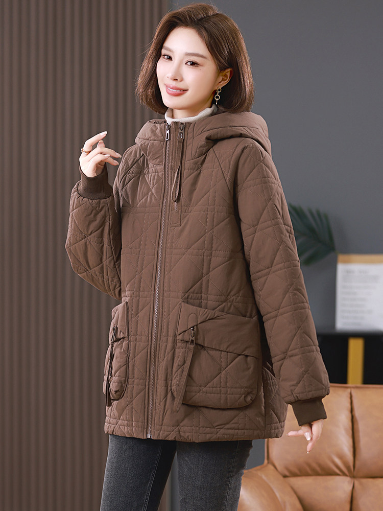 棉衣棉服女2024新款冬季加厚包扣夹棉外套,女装棉衣/棉服,忆绮罗