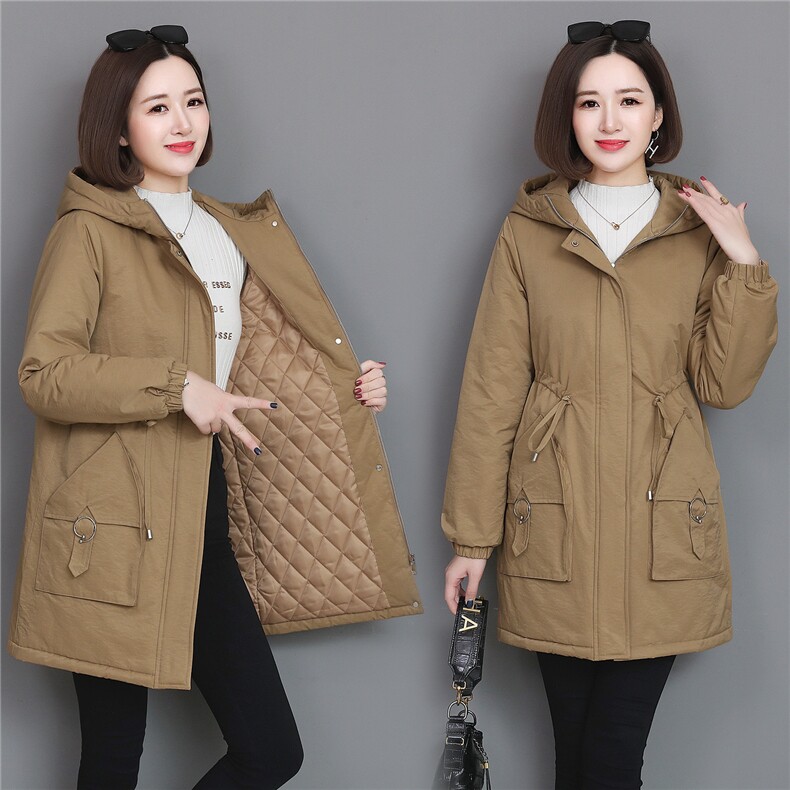 棉服女冬季新款加棉加厚纯色简约百搭派克服女棉外套,女装棉衣/棉服,曼沙奕珂