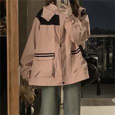 户外登山服冲锋衣夹克潮牌秋季新款情侣运动学院风外套C348-85，男装夹克，星座911-2(原星座613-2）