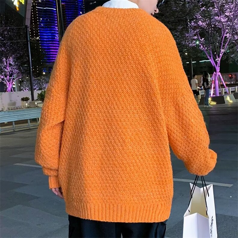 美式街头设计感圆领毛衣男慵懒风休闲针织衫AM04P32,男装针织衫/毛衣,星座1116-2