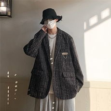 1小香风港风西服男休闲大码M-5XL情侣西装男外套XF8746P95控128，男装西服套装，星座226-2