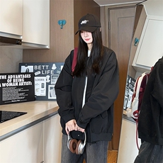 港风大码美式潮牌男女情侣款圆领夹克外套XZ213-JKMM03-P75控98，男装夹克，星座213