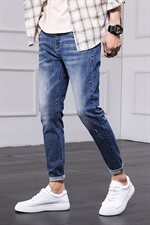 2021夏季潮男青年牛仔裤修身弹力休闲小脚九分牛仔裤男，男装牛仔裤，星座1006