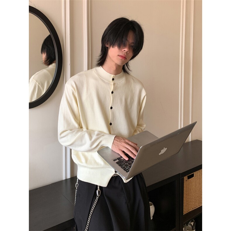 简约高级感韩系氛围感针织开衫男女同款M856-P75,男装针织衫/毛衣,星座918-1
