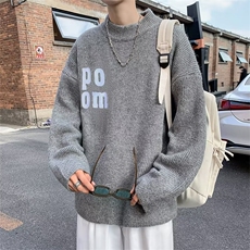 情侣装针织衫秋冬季oversize韩版内搭打底上衣毛衣男M1297-P45，男装针织衫/毛衣，星座512-2