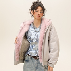 潮流宽松连帽棉服高街潮牌休闲棉衣A161-9981-P91，男装棉衣，电商A161
