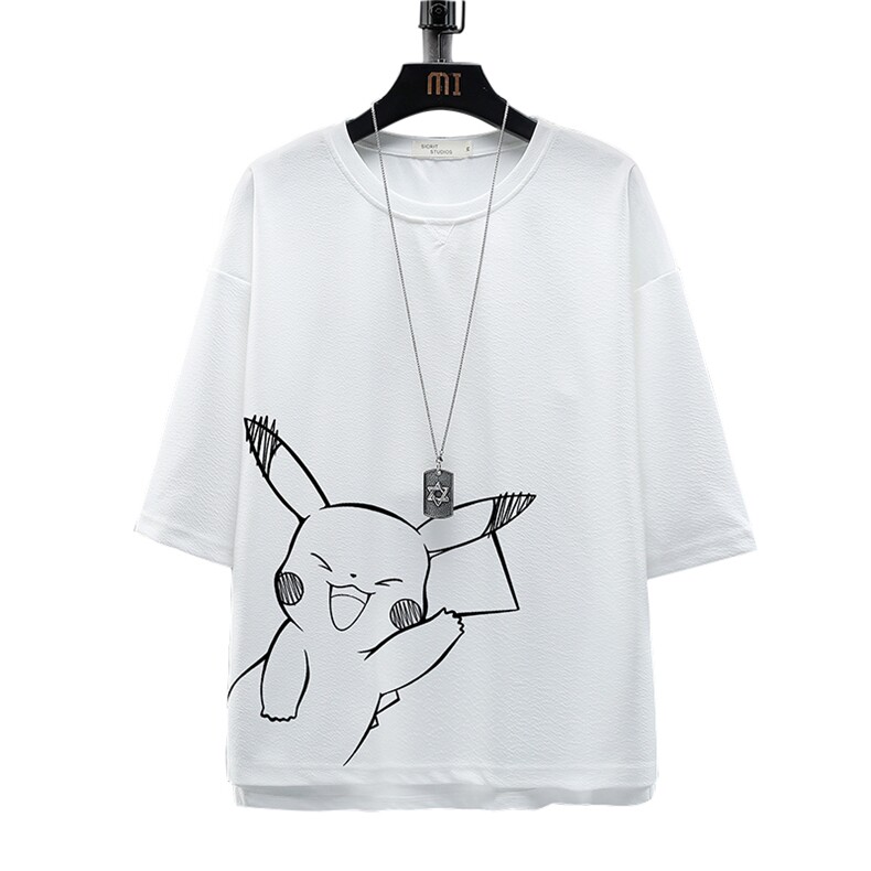 Q11193-P30春夏季七分袖t恤男大码五分袖男短袖中袖展架,男装T恤,电商A040A
