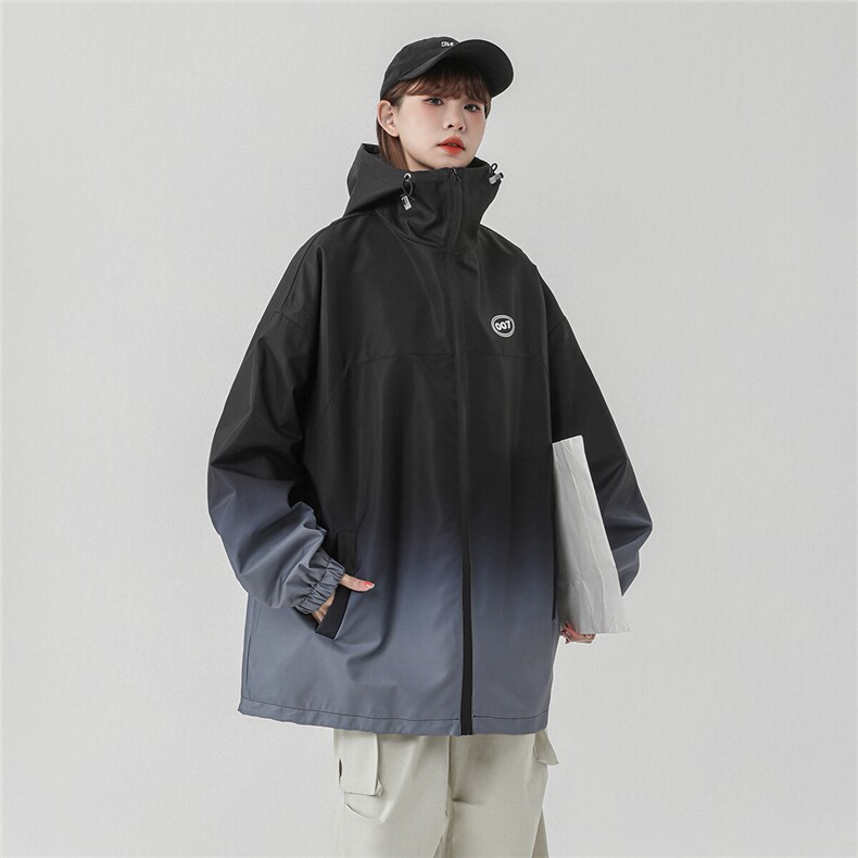 1中性山系防水渐变大码M-5XL夹克女100%聚酯纤维JK77087P85控128，女装短外套，星座226-2