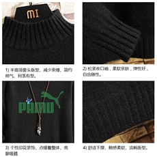 M18227-P45加绒款-P65半高领毛衣男士大码针织衫男毛线衣男砖墙，男装针织衫/毛衣，电商A040A