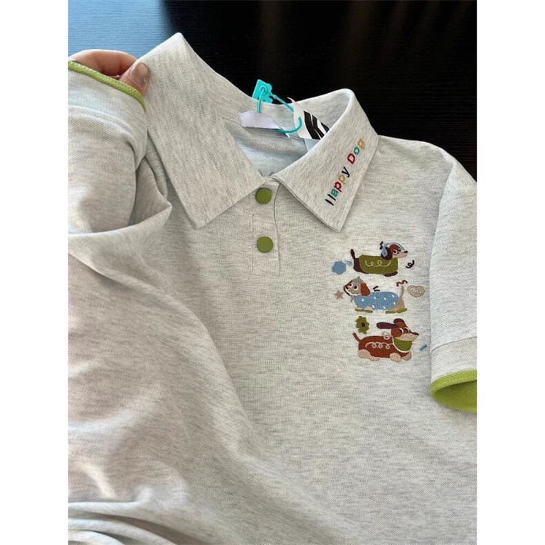 H0799-P40刺绣款220克POLO领休闲短袖t恤图片