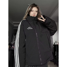 美式复古运动立领棉袄男女款冬季棉服防寒服潮牌情侣外套棉衣，男装棉衣，星座506A