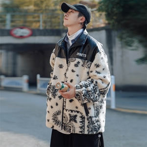 2024冬新款 日系外景羊羔毛拼接加厚立领棉衣棉服 YG02-P120控150图片