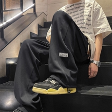 百搭舒适抗皱简约高级垂感百搭时尚华夫格长裤K930特批32，男装休闲裤，星座718-1