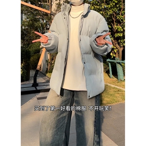 现货高品质美式冬季重磅三防加绒加厚羽绒棉衣立领厚外套棉服图片