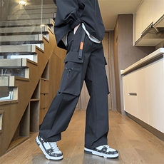 男士冲锋裤宽松大口袋休闲裤秋季新款长裤潮流A266-KZ8026-P40，男装休闲裤，电商A266