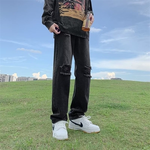 青春流行ins男直筒水洗牛仔裤T3005 P38图片