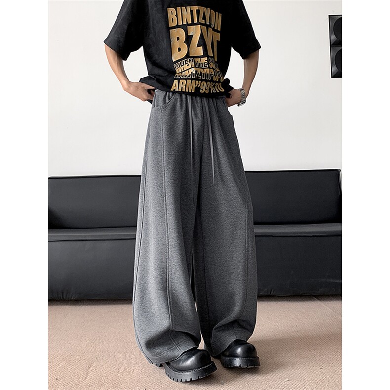 新款宽松休闲裤男韩版潮流百搭裤子拖地长裤K813-P40,男装休闲裤,星座308B-2