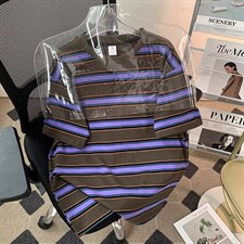 撞色条纹重磅圆领短袖t恤男款潮流休闲复古半袖上衣2269P45，男装T恤，星座410-2