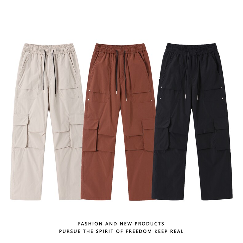 深度库存直播得物秋冬新款工装裤美式潮流男宽松休闲裤K10062-P35，男装工装外套，电商A099