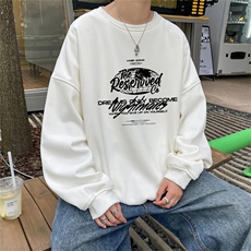 特P25控48秋冬新款男士圆领卫衣宽松休闲日常百搭上衣WQ2446，男装卫衣，电商B370