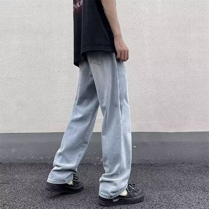 美式水洗牛仔裤男潮牌高街ins小众设计感裤子N2231P40,男装牛仔裤,星座1116-2