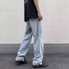 美式水洗牛仔裤男潮牌高街ins小众设计感裤子N2231P40，男装牛仔裤，星座1116-2