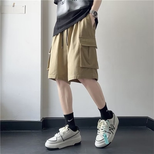 纯色青春流行五分裤潮流休闲裤男潮新款D96P33图片