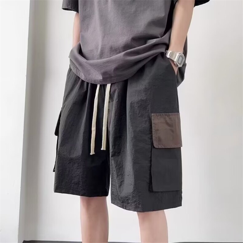 W10091-P33网图现货美式复古工装短裤潮牌多口袋机能休闲五分裤,男装牛仔裤,星座1608-2