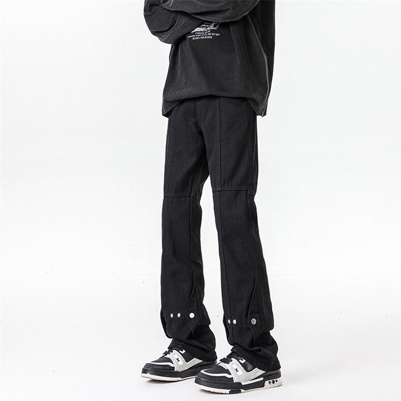 加长版裤子男高个子春秋微喇牛仔裤185cm110直筒KZ015P60加绒P70,男装牛仔裤,电商B312