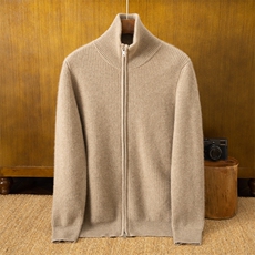 2025春秋新款羊绒衫女100山羊绒康赛妮羊绒线纯色针织衫外套上衣，男装羊绒开衫，米亚康羊绒