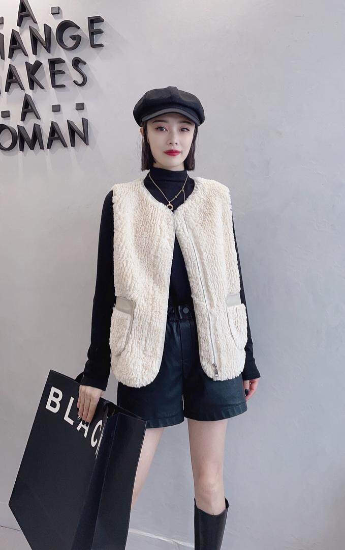 皮毛马甲，女装马甲，木木瑶果