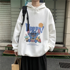 WY2077-P40纯棉连帽卫衣男大码运动帽衫宽松薄外套男，男装卫衣，电商A040
