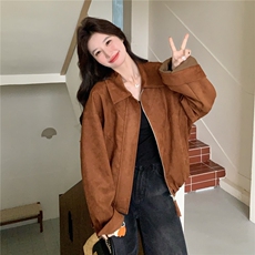 现货新款麂皮绒外套26164P150K238，女装短外套，2D035