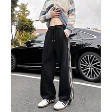 A178-XK60023-P35美式直筒休闲卫裤三条杠长裤青少年透气裤子，男装休闲裤，电商A178